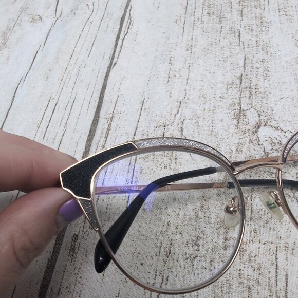 Emilio Pucci EP 5155  Black Metal Cat Eye Optical Eyeglasses Frames - Picture 3 of 7